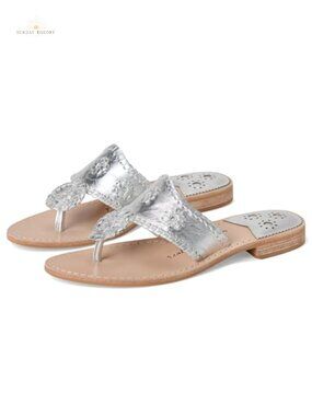 Leather Slip-On Thong Flat Sandals Block Heel Open Toe Outdoor Casual